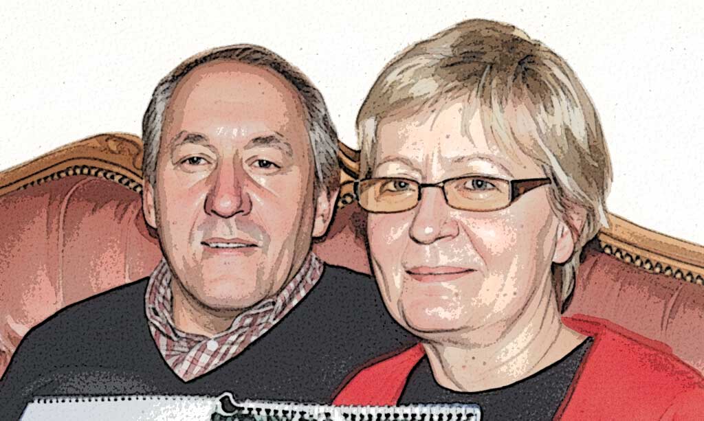 カミル・ストッフの両親のイラスト